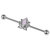 Steel Opal Lotus Flower Industrial Scaffold Barbell IND52 - SKU 33612
