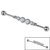 Steel Opal Jewelled Industrial Scaffold Barbell IND53 - SKU 33621