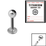 Sterile Titanium Internal Thread Labret - SKU 33688