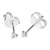 Sterling Silver Asia Trinity Ear Stud Earrings ES32 - SKU 33703