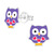 Sterling Silver Cute Owl Ear Stud Earrings - SKU 33710