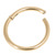 Zircon Steel Hinged Segment Ring (Gold colour PVD) (Clicker) - SKU 33729
