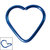 Titanium Continuous Heart Twist Rings - SKU 33737