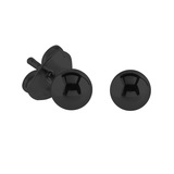 Steel Ear Stud Earrings with Ball - SKU 33772
