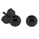 Steel Ear Stud Earrings with Ball - SKU 33773