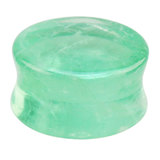 Green Fluorite Stone Double Flared Tapered Plug - SKU 33838