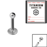 Sterile Titanium Internal Thread Labret - SKU 33941