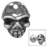 Steel Threaded Attachment - 1.2mm Cast Steel Skull - SKU 33945