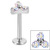Titanium Internally Threaded Labrets 1.2mm - Titanium Claw Set CZ Jewelled Trinity - SKU 34098