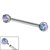 Titanium Internally Threaded Barbells 1.6mm - Titanium Claw Set Opal Balls - SKU 34228