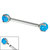 Titanium Internally Threaded Barbells 1.6mm - Titanium Claw Set Opal Balls - SKU 34234
