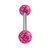 Smooth Glitzy Ball Double Micro Bar 1.2mm - SKU 34340