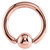 Rose Gold Titanium Ball Closure Ring (BCR) (Rose Gold colour) - SKU 34611