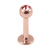 Rose Gold Titanium Jewelled Labret - SKU 34636