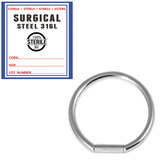 Sterile Steel Bar Closure Ring - SKU 34643