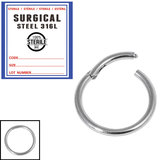 Sterile Steel Hinged Segment Ring (Clicker) - SKU 34667