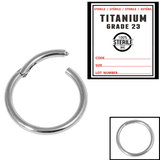 Sterile Titanium Hinged Segment Ring (Clicker) - SKU 34685