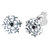 Sterling Silver Snowflake Ear Stud Earrings ES33 - SKU 34688