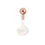 Bioflex Push-fit Labret with Rose Gold Steel Ball - SKU 34696
