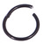 Black Titanium Hinged Segment Ring (Clicker) - SKU 34795