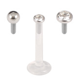 Multipacks - Bioflex Push-fit Labret with Mix Steel Tops Set - SKU 34853