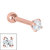 Steel Claw Set Jewelled Micro Bar 1.2mm - SKU 34911