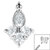 Steel Claw Set CZ Marquise Jewelled Asia Trinity for Internal Thread shafts in 1.2mm - SKU 35044