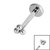 Titanium Internally Threaded Labrets 1.2mm - Titanium Asia Trinity - SKU 35094