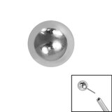 Titanium Threadless (Bend fit) Plain Balls - SKU 35350