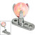 Titanium Dermal Anchor with Titanium Claw Set Opal Ball 2.5mm, 4mm, Coral Opal - alternative image