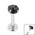 Titanium Internally Threaded Labrets 1.2mm - 4mm Titanium Claw Set Round CZ Jewel - SKU 35691
