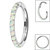 Titanium 1.2mm Pave Set Opal Edge Hinged Clicker Ring - SKU 35750