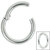 Steel Large Gauge Hinged Segment Ring (Clicker) - SKU 35799