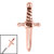 Steel Mini Dagger for Internal Thread shafts in 1.2mm - SKU 35834