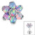 Titanium Claw Set 6 Point Synth Opal Flower for Internal Thread shafts in 1.2mm - SKU 35851
