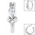 Steel Marquise Asia Trinity Tragus Helix Clicker Ring - SKU 36038