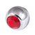 Titanium Threaded Jewelled Balls 1.6x6mm - SKU 3606