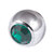 Titanium Threaded Jewelled Balls 1.6x6mm - SKU 3612