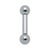Steel Barbells (Large Gauge) 2.4mm - SKU 36395