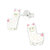 Sterling Silver Alpaca Ear Stud Earrings - SKU 36402