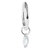 Steel Hinged Segment Ring with Steel Jewelled Marquise Charm - SKU 36528