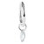 Steel Hinged Segment Ring with Steel Jewelled Marquise Charm - SKU 36530