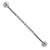 Titanium In-line Claw Set Multi Jewel Industrial Scaffold Bar - SKU 36636