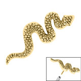 Steel Threadless (Bend fit) Snake - SKU 36795