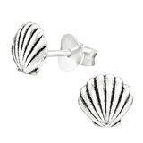Sterling Silver Shell Ear Stud Earrings - SKU 36846