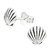 Sterling Silver Shell Ear Stud Earrings - SKU 36846