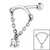 Steel Concealed Jewelled Chain Bar - SKU 36885