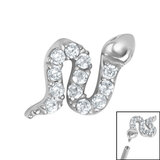 Steel Claw Set Jewelled Snake for Internal Thread shafts in 1.2mm - SKU 36919