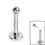 Titanium Threadless Labrets - Titanium (Bend-fit) Balls - SKU 37009