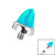 Titanium Bezel Set Synth Opal Cone for Internal Thread shafts in 1.6mm. Also fits Dermal Anchor - SKU 37350